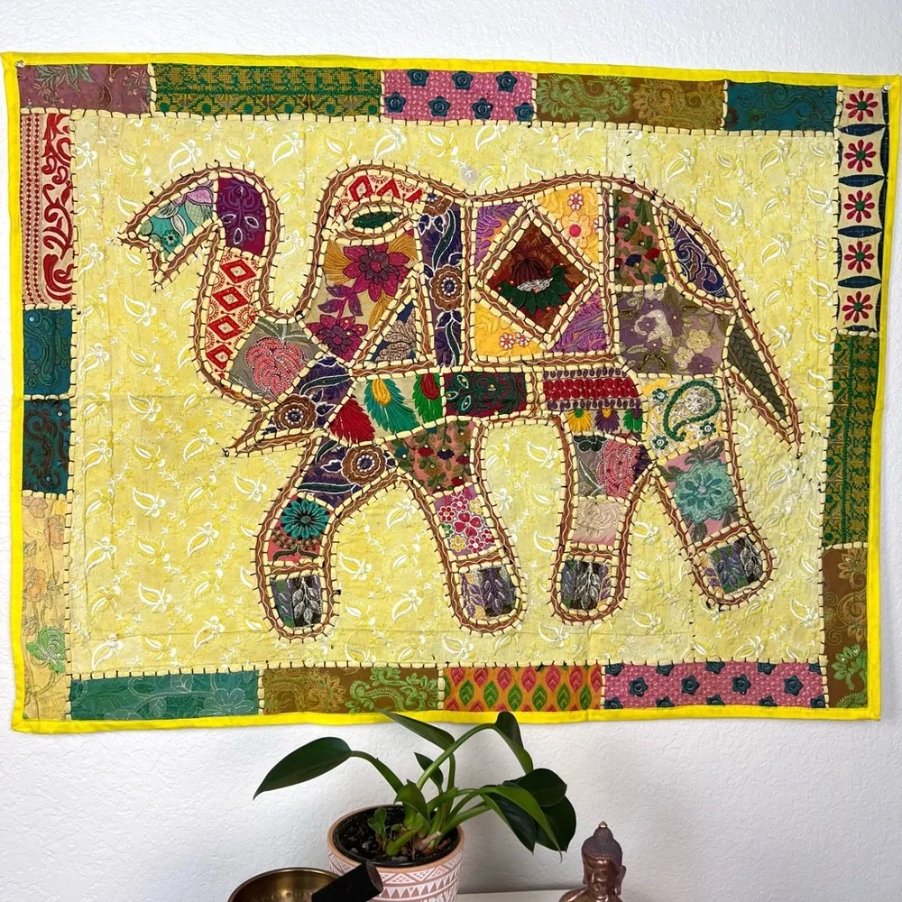Handmade Patchwork Indian Tapestry